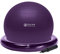Gaiam Essentials Balance Ball & Base Kit, 65 cm Yoga-Ball-Stuhl, Gymnastikball mit aufblasbarem Ringsockel für den Schreibtisch zu Hause oder im Büro, inklusive Luftpumpe, Lila