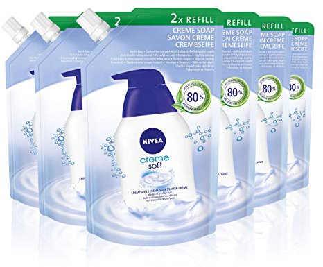 Nivea Creme Soft Pflegeseife Nachfüllbeutel, 500 ml