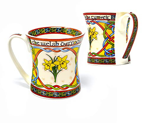Royal Tara Lot de 2 mugs en porcelaine anglaise jonquilles galloises (contenance 325 ml)