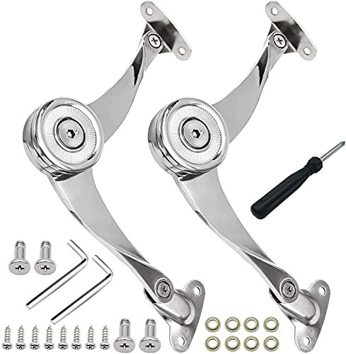 Compás para Puertas Bisagra de Apoyo Bisagra de Soporte Acero Inoxidable para Armario para Muebles Soporte de Tapas de Armario