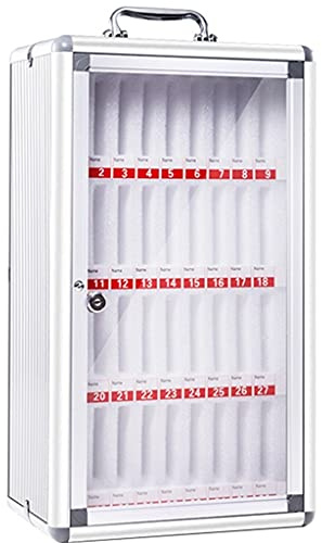 ZXYQ Armadietti Portachiavi Scatola di Immagazzinaggio di Gestione Cabine Mobile Cassettino for Cellulare Cassetta di Sicurezza Cassetta di Sicurezza Staff Studente Trasparente A Parete Trasparente