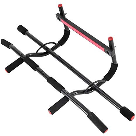 Outdoor Stärke Tür Reck Klimmzüge Home Single Barren Indoor Fitnessgeräte (Color : Black, Size : 97cm)