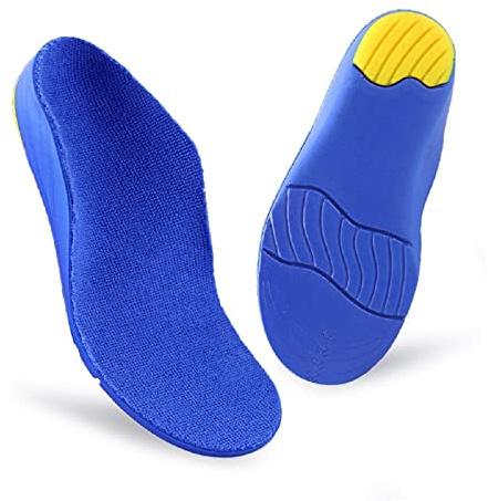 Plantilla Ortopédica para Niños Insertos Atléticos para Pies Planos Soporte para Arco Soporte de Talón Cojín Dolor de Pie Fascitis Plantar Alivio 36-39