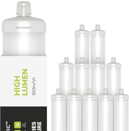 HOFTRONIC - 12er Pack LED Feuchtraumleuchte 150cm IP65-32W 5120 Lumen (160lm/W) - 4000K Neutralweiß - Verknüpfbar - Kellerleuchte, Nassraumleuchte - Feuchtraum Wannenleuchte