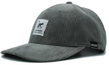 Surf Monkey Mütze Classic - Strukturlose Strickmütze aus recyceltem Polyester Pet, grau, One size