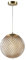 GTV - Pendelleuchte MUNO | Deckenleuchte Glamour-Styling | Hängelampe Glamour-Stil | Hängende Deckenlampe | max.250V, 50/60Hz, 1*E27, max.25 W, śr.25 cm, IP20 | Creme