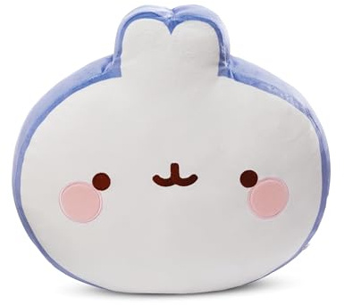 NICI Kuschelkissen MOLANG 35x35x12cm weiß - Flauschiges Kuscheltierkissen für Jungen, Mädchen, Babys und Kuscheltierliebhaber – ideal für Zuhause, Kindergarten oder unterwegs