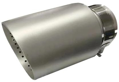 Auspuff Pfeife Sandstrahlen Edelstahl Auto Schalldämpfer Spitze Universal Auspuffrohr System Für VW Für Golf 6 Für Golf 7 Für Golf R Für GTI Für Tiguan Düse Abgasrohrleitungen(Right in63-out89mm)