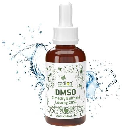 NEU| 20% konzentriertes reines DMSO 50ml / GLAS-Pipette | hoch bioverfügbar | m.i. Germany 1997, zertifiziert & geruchsneutral | Dimethylsulfoxid -