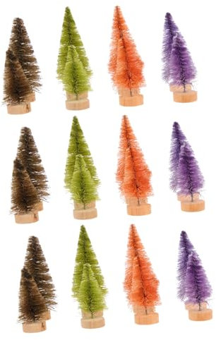 Anneome 24stücke Weihnachtsbaum Dekoration Mit Stücken Tischdekor Ornament Aus Sicherem Material Für Weihnachtsfeierbäume Und Innenbereich Dekoration