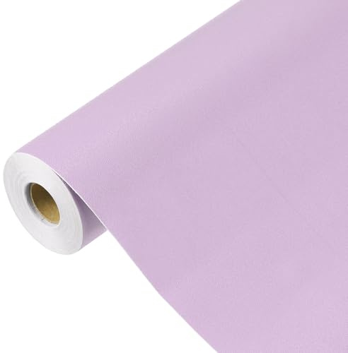 sourcing map Papier peint violet à décoller et à coller, papier peint autocollant en vinyle de couleur unie, décoration murale pour revêtement mural 1499,6 x 60,9 cm