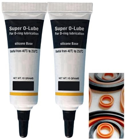 2PCS White Silicone Grease Spray For O-Rings,Silicone Grease,White Lithium Grease,Silicone Lubricant,Silicone Lubricant For Rubber Seals,Rubber Grease,Plumbers Silicone Grease,Silicone Grease Tube