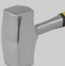 MOUYAT 2 PCS 4 lb Sledge Hammer, 12.6 Inches Club Drilling Hammer with Handle or Gardening, Building Construction, Rock