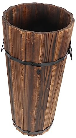 BESPORTBLE Blumentopf Aus Karbonisiertem Holz Große Und Mittlere Größe Für Ideal Für Heimdekoration