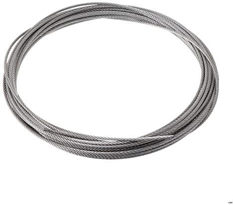 Picture Wire,Garden Wire 2pcs 10m 304 Stainless Steel Wire Rope Soft Fishing Lifting Cable 7 * 7 Clothesline 0.5mm/ 0.8mm/1mm/1.2mm/1.5mm/2mm/2.5mm/3.0mm(1.2mm)