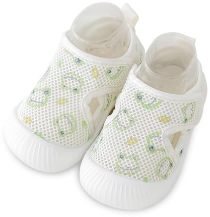 Adigau Chaussures Bébé Fille Garçon Chaussure Premier Pas Souple Semelle Sandales Léger Séchage Rapide Chaussons de Marche Été A3 9-12 Mois