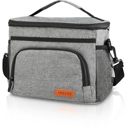 Windfromort Bolsa Térmica Porta Alimentos, 9L, 26x17x20cm, Compacta e Isotérmica, Mini Lonchera de Trabajo, Ideal para Viajes, Oficina, Picnic y Uso Diario