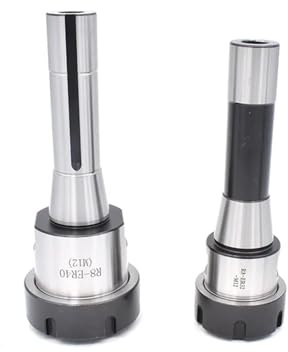 Collet Chuck ER16 ER20 ER25 ER32 ER40 R8 7/16 Thread M12 Handle R8 Taper Shank Milling Chuck Milling Machine Tool Holders(7-16 Small Thread,R8-ER20)