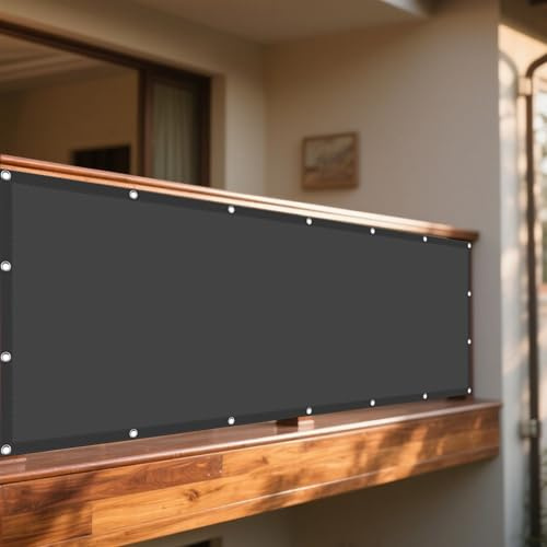 Vela Ombreggiante Tenda 490 x 680 cm Anti UV 98% Parasole Vela Ombreggiante Antivento Protezione Raggi UV con Fune e Occhiellato per Esterno, Balconi, Giardino, Terrazza, Grigio Scuro