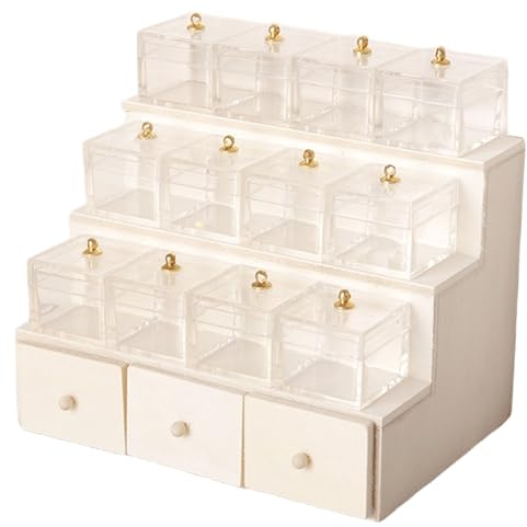 Storage Bag 1/12 Scale Miniature Fruit Display Cabinet With Box For Model Exhibitions And Dollhouses Home Decors Scale Furniture Display Stand