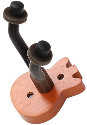 Mikikit Soporte de Pared para Guitarra y Ukulele con Diseño Seguro Montaje Estable y Protección Antiarañazos para Violín Erhu y Espacio Reducido