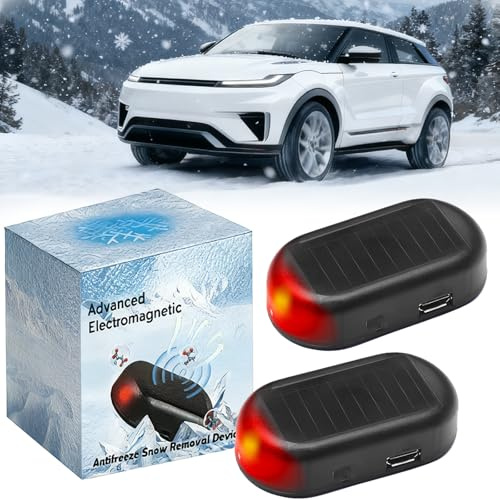 KOLGEIKJ Auto Enteiser Elektrisch, 2 Stück Scheibenenteiser Auto Elektrisch, Autoenteiser, Elektromagnetischer Enteiser Auto Interferenz Antifrost Gerät, Elektromagnetische Molekulare Interferenz (A)