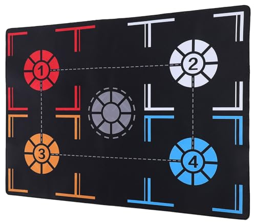 IWOWHERO Alfombrilla de Entrenamiento para Baloncesto 2 MM para Adolescentes y Adultos Antideslizante y Silenciosa Colchoneta Práctica para Manejo del Balón en Interior y Gimnasio