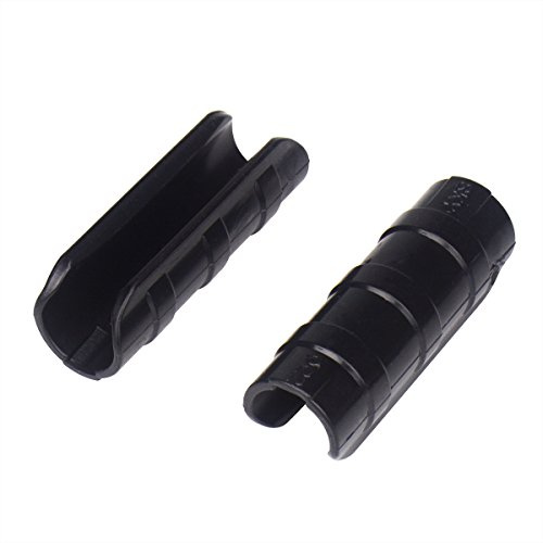 20pcs 22mm Black Rod Clip Plant Greenhouse Hoops Plastic Film Garden Support Frame Grow Row Plant Cover Netting Tunnel Fixed Pipe Clamps