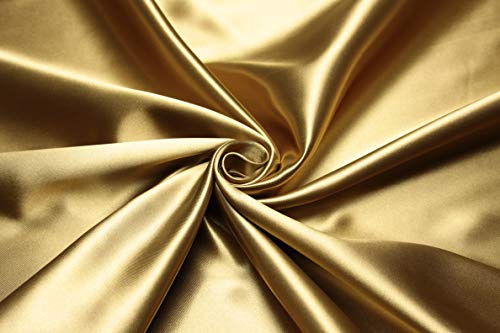 Escalano Verdunklungsvorhang mit Kräuselband Vorhang Gardine 300x270cm Thermovorhang Thermogardine Lichtdicht Blickdicht Schlaufenband Gardinenstange Kälteschutz Hitzeschutz wärmeisolierend (Gold)