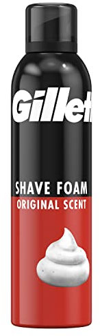Gillette Classic Bartpflege Rasierschaum mit Original-Duft Männer (300 ml), Hilft, vor Hautreizungen durch Rasieren zu Schützen, schnelle und einfache Rasur mit der Gillette Komfort-Gleit-Formel