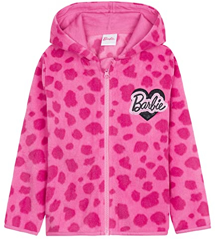 Barbie Giacca Bambina Pile - Felpe con Zip Bambina - Fleece Jacket