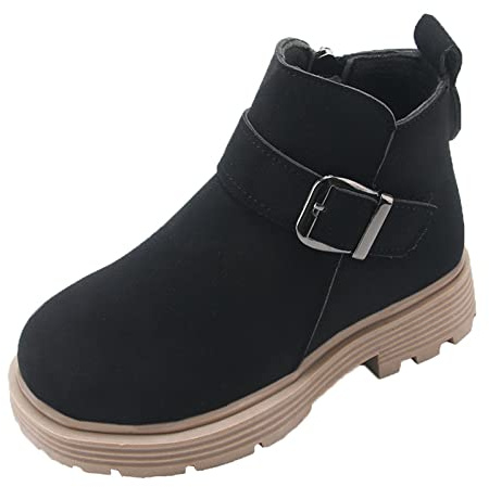 Toddler Girl Rain Boots Girls Scrub Boots Shoes Waterproof Leather Short Boots Toddler Girls Neoprene Boots