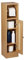 Relaxdays Piedi Porta Carta Igienica da Bagno, Mobiletto Autoportante da Appoggiare, Portarotoli, 80 x 20,5 x 21 cm, Marrone, Fibra di Legno
