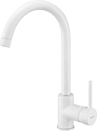 Deante Nemezja Robinet d'évier en granit avec bec fixe en albâtre Ben_A62M