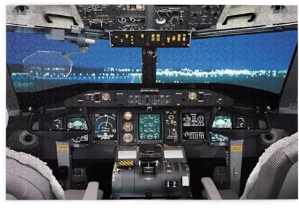 Flugzeug Cockpit Druck Jigsaw Puzzle 1000 Teile Holzpuzzle Geschenke Für Erwachsene Familie Hochzeit Abschluss Geschenk Vertikale Version