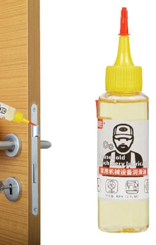 Lubrifiant pour serrure, huile lubrifiante,Huile pour charnière de petite porte 60 ml avec aiguille - Huile de machine à coudre multifonctionnelle, lubrifiant antirouille à base d'huile pour charnière