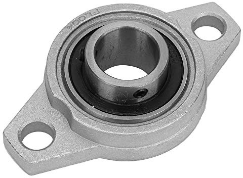 1 Pezzi KFL004 Cuscinetti Flangiati 20 Mm Cuscinetti Flangiati in Acciaio Cromato in Lega di Zinco Cuscinetto Autoallineante Montato su Flangia Ideale per Stampante 3D e Asta