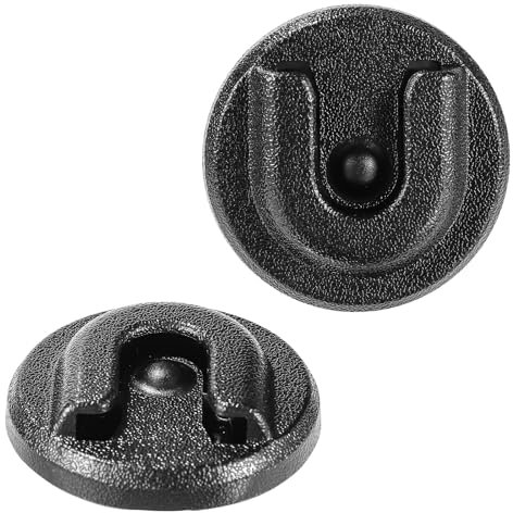 2pz Cb Radio Microfono Supporto, Gancio Microfono Manopola Rotonda Supporto Microfono Supporto con Adesivo Retro Radioamatore Accessori per Alinco Anytone Bao-Feng
