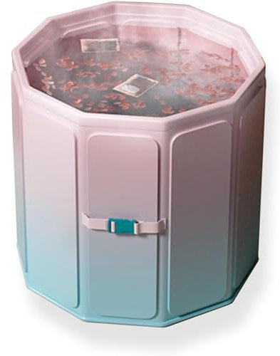 XCSCUK Portable Bathtub, Adult Freestanding Hot and Cold Bathtub, Multi-Function Soaking Tub, Suitable for Camping, RV