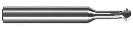 1pcs Front Back Deburrer Double Angular 90 Degree Chamfering Cutter End Mill For Metal Hole Internal Burr Removal CNC Tool(AL,D5x2.8dx5x20x50-3T)