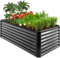 UNIGARDIA Hochbeet aus Metall 180x90x60 cm - Hochbeet-Kit für Gemüse und Kräuter - Rostfreie Hochbeete für Garten aus Premium Stahl - Min. 20 Jahre Lebensdauer - 60 cm Hoch Gemüsebeet, Anthrazit