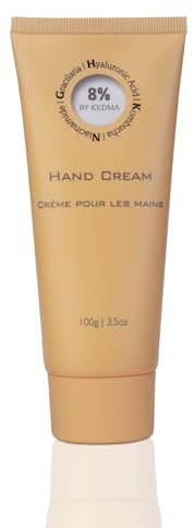 8% - Crème Mains Hydratante et Réparatrice à l'Acide Hyaluronique - Kombucha et Niacinamide - Tous types de peau - Sans parabènes, sulfates - 100g