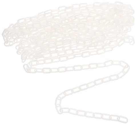 PartyKindom 10m High Strength Chain Link Fence Plastic Barrier Chain Safety Barrier for Crowd Control