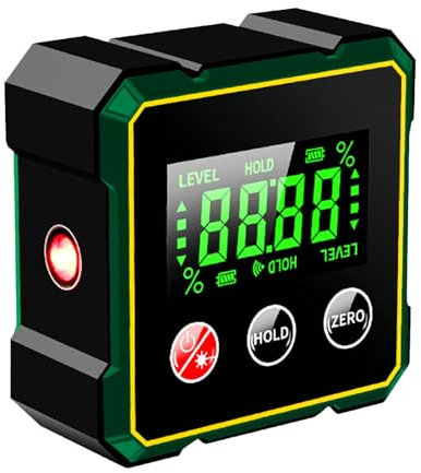 ZITUZY Digital Level Box with USB Charging, Digital Angle Finder, Magnetic Digital Angle Finder with Electronic Laser, Digital Level Spirit Level, for Woodworking, Construction, Metal Engineering