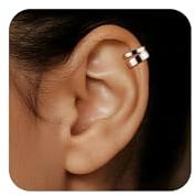 ALEXCRAFT Chunky Ear Ohrclips Dicke Creolen Cuff Clip Ohrringe für Damen | Ohrclip Creolen Chunky Groß Breit Dick Klobig Ohrmanschette Ohne Ohrloch Fake Ear Cuff Clip Ohrringe Ohrklemme Damen Herren