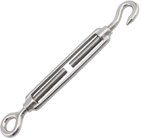 Tendifilo a tenditore con gancio e occhio, 1 pz 316 acciaio inossidabile M4 a M20 gancio e tenditore a occhiello fune metallica tenditore di tensione(M16)