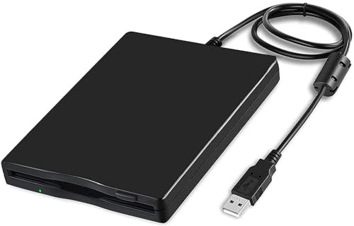 HBFQMDJLX Mobile Floppy Disk Player External USB FDD Floppy Disk Drive, High Speed Data Transfer, Low Power Consumption, Anti-Slip Design No Driver Required