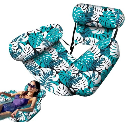 Natation Flotte Les Adultes, Matelas Gonflable De Piscine Et Flotteur De Baignade, Fauteuil De Natation Gonflable pour Piscine, Chaise Longue avec pour Le Plaisir De La Baignade Au Bord du Lac