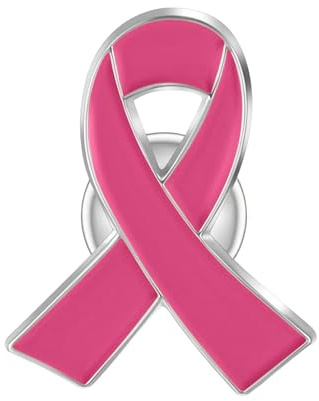 Broches Octobre Rose Pins Octobre Rose de Sensibilisation Aux Cancer du Sein Badge Épingles de bienfaisance en Coloré Métal émaillé Cadeaux Pour événement Femmes De Soutien Aux Soins des (6X4CM)