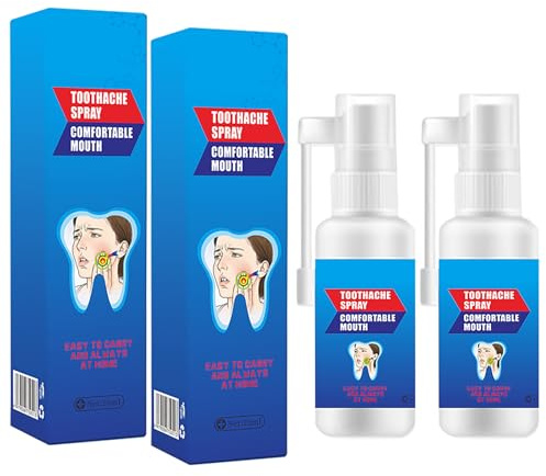 Spray de réparation pour maux de dents, 20 ml, spray de soin buccal naturel et doux, soulage le gonflement douloureux des caries, 2 x 20 ml